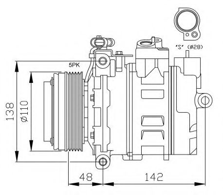 Imagine Compresor, climatizare NRF 32116G