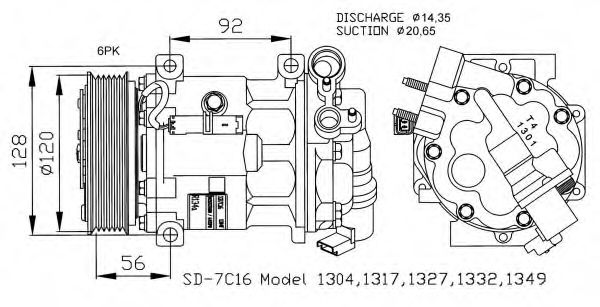 Imagine Compresor, climatizare NRF 32239G