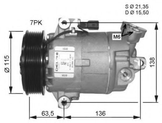 Imagine Compresor, climatizare NRF 32488G