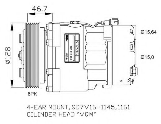 Imagine Compresor, climatizare NRF 32489G