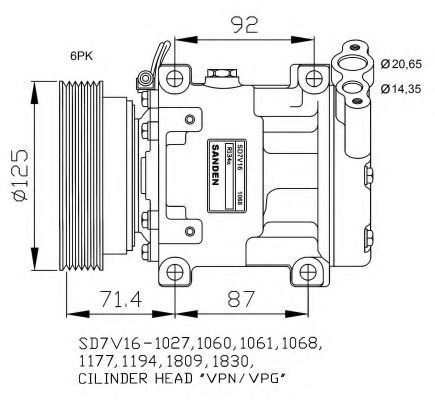 Imagine Compresor, climatizare NRF 32742G