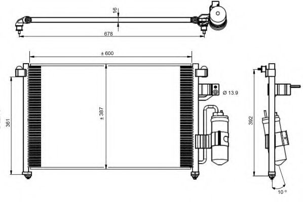 Imagine Condensator, climatizare NRF 350016