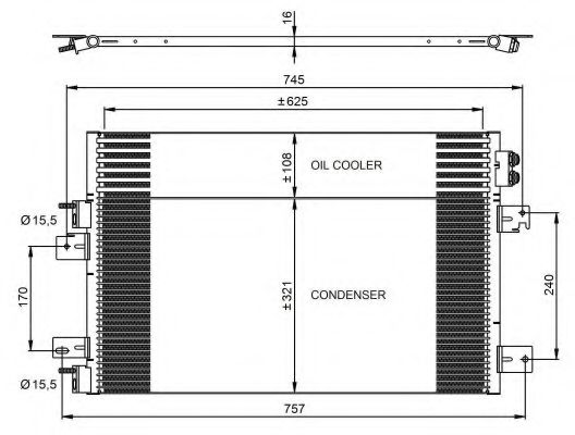 Imagine Condensator, climatizare NRF 350031