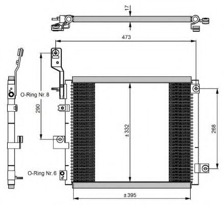 Imagine Condensator, climatizare NRF 350047