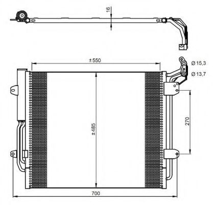 Imagine Condensator, climatizare NRF 350054