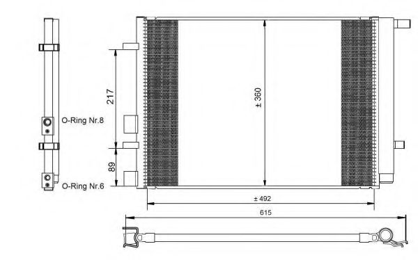 Imagine Condensator, climatizare NRF 350095