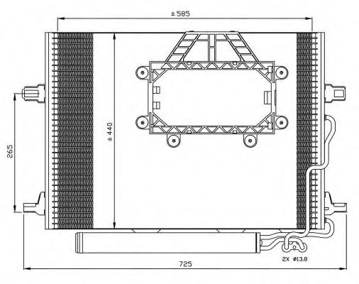 Imagine Condensator, climatizare NRF 350211