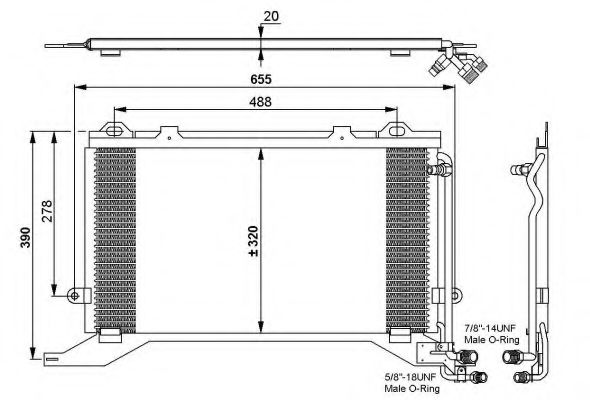 Imagine Condensator, climatizare NRF 35240