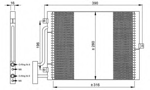 Imagine Condensator, climatizare NRF 35307