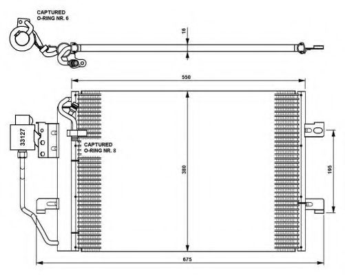 Imagine Condensator, climatizare NRF 35309