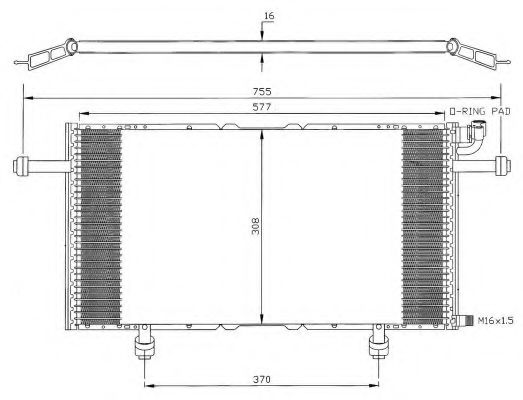 Imagine Condensator, climatizare NRF 35366