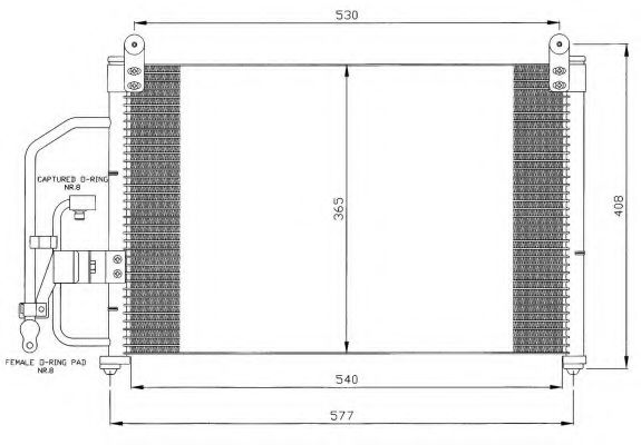 Imagine Condensator, climatizare NRF 35393