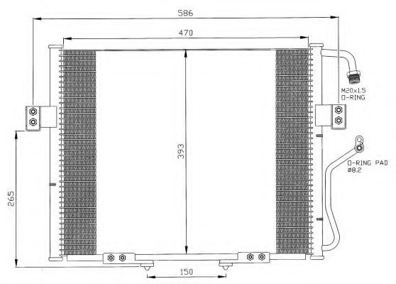 Imagine Condensator, climatizare NRF 35399