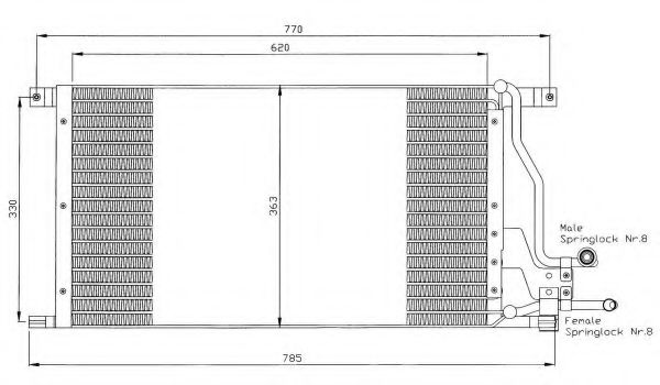 Imagine Condensator, climatizare NRF 35400