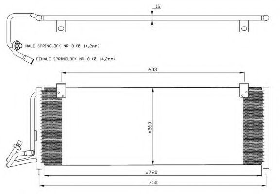 Imagine Condensator, climatizare NRF 35419