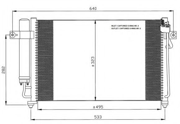 Imagine Condensator, climatizare NRF 35476