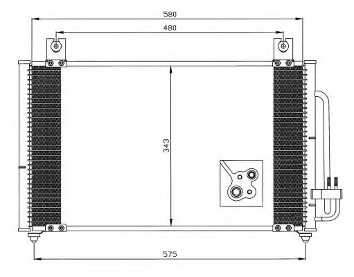 Condensator, climatizare NRF 35511