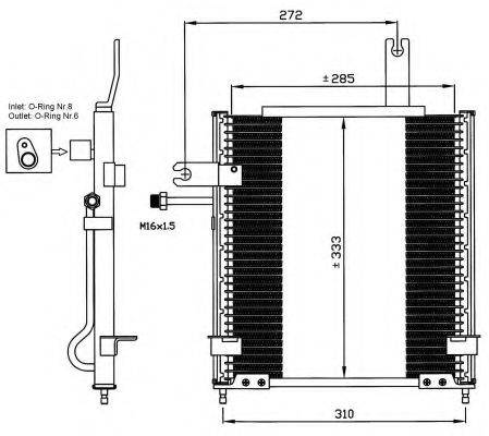 Imagine Condensator, climatizare NRF 35597