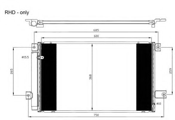 Imagine Condensator, climatizare NRF 35629