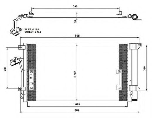 Imagine Condensator, climatizare NRF 35639