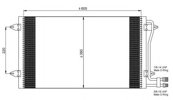 Imagine Condensator, climatizare NRF 35656