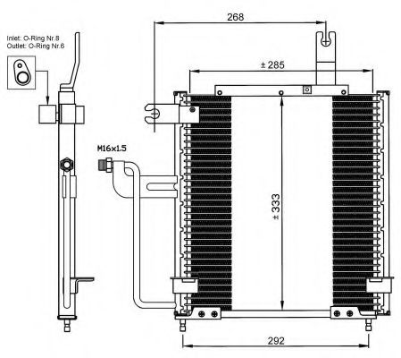 Imagine Condensator, climatizare NRF 35744