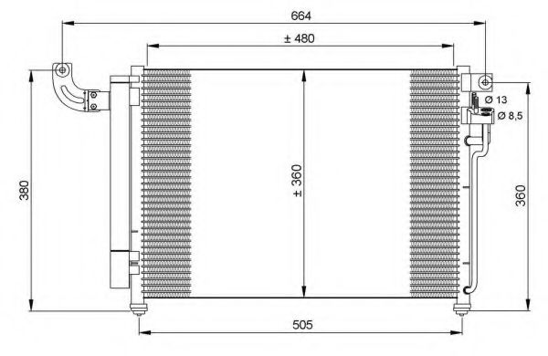 Imagine Condensator, climatizare NRF 35852