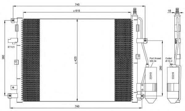 Imagine Condensator, climatizare NRF 35876