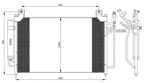 Imagine Condensator, climatizare NRF 35881