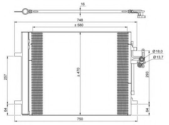 Imagine Condensator, climatizare NRF 35884