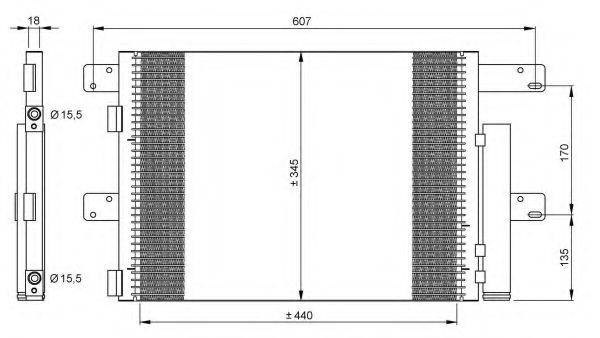 Imagine Condensator, climatizare NRF 35896