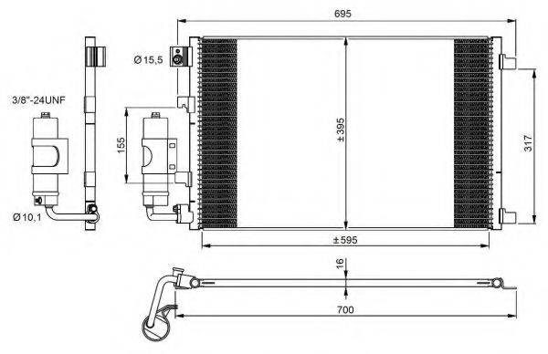 Imagine Condensator, climatizare NRF 35973