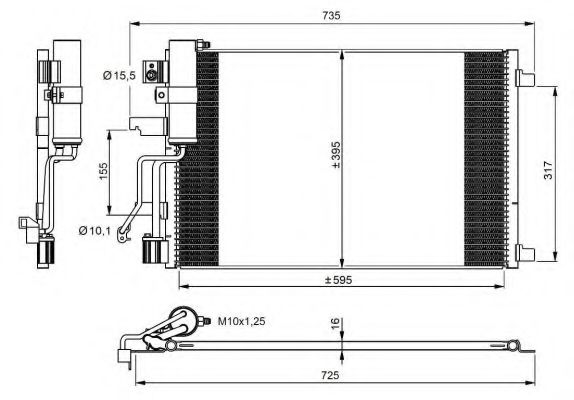 Imagine Condensator, climatizare NRF 35975