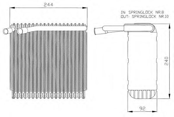 Imagine evaporator,aer conditionat NRF 36027