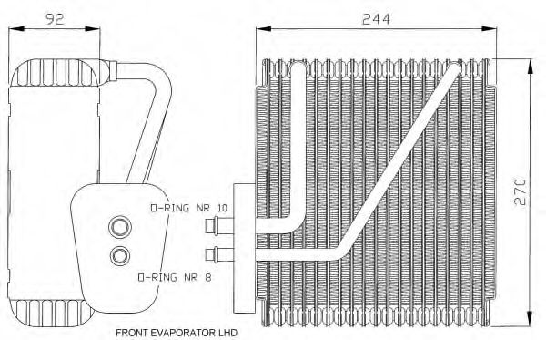 Imagine evaporator,aer conditionat NRF 36045