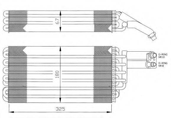 Imagine evaporator,aer conditionat NRF 36057