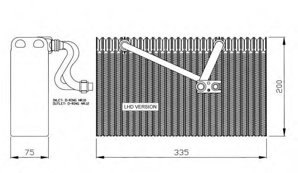 Imagine evaporator,aer conditionat NRF 36058