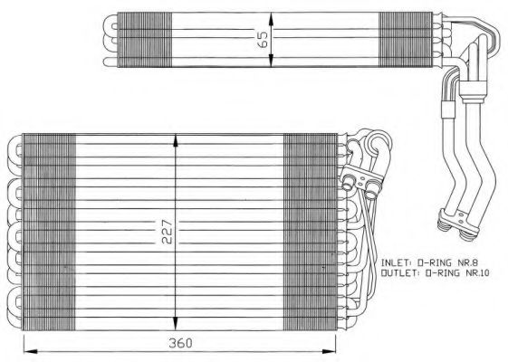 Imagine evaporator,aer conditionat NRF 36060