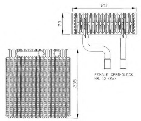 Imagine evaporator,aer conditionat NRF 36073