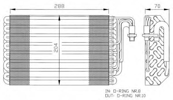 Imagine evaporator,aer conditionat NRF 36075