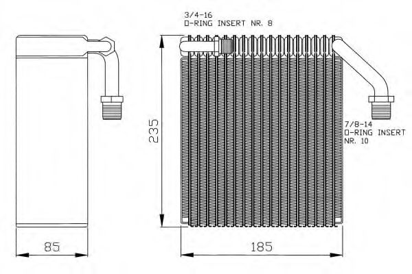 Imagine evaporator,aer conditionat NRF 36094