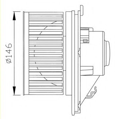 Imagine Ventilator, radiator NRF 38341