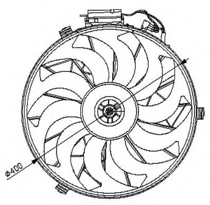 Imagine Ventilator, radiator NRF 47028