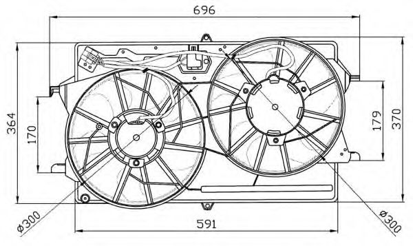 Imagine Ventilator, radiator NRF 47035