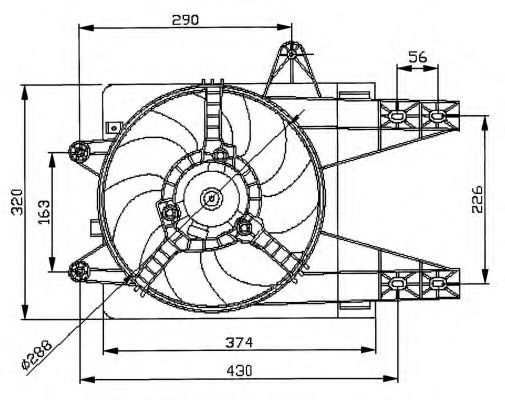 Imagine Ventilator, radiator NRF 47038