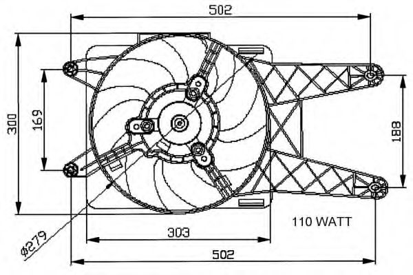 Imagine Ventilator, radiator NRF 47039