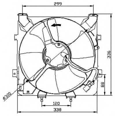 Imagine Ventilator, radiator NRF 47041