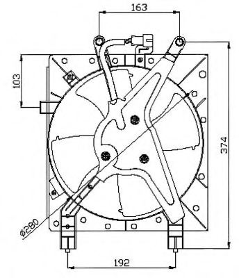 Imagine Ventilator, radiator NRF 47044