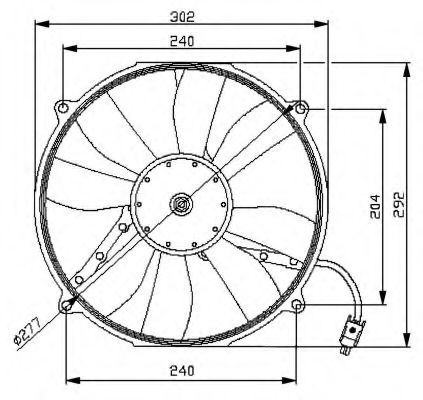 Imagine Ventilator, radiator NRF 47046