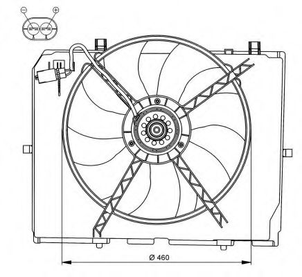 Imagine Ventilator, radiator NRF 47066